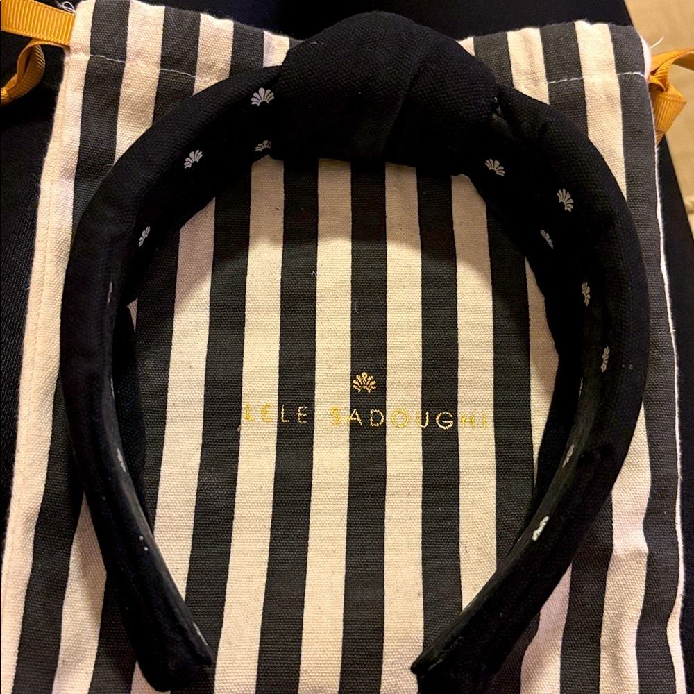Lele Sadoughi headband black